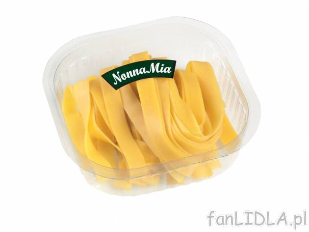 Pappardelle/Tagliatelle , cena 2,99 PLN za 250 g, 100g=1,20 PLN. 
- Grube, długie ...