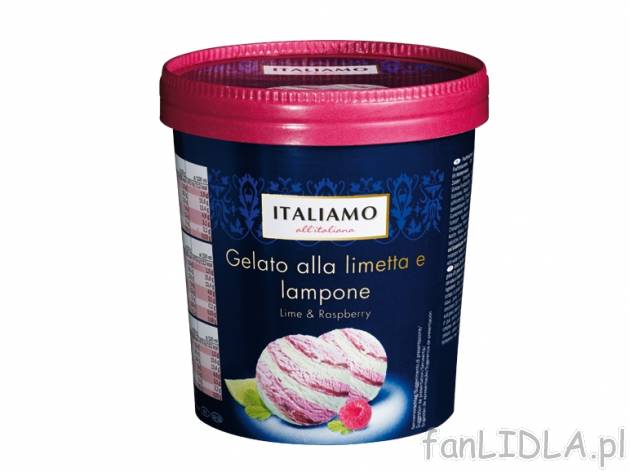 Włoskie lody kremowe , cena 7,99 PLN za 750 ml, 1L=10,65 PLN. 
- Doskonałe lody ...