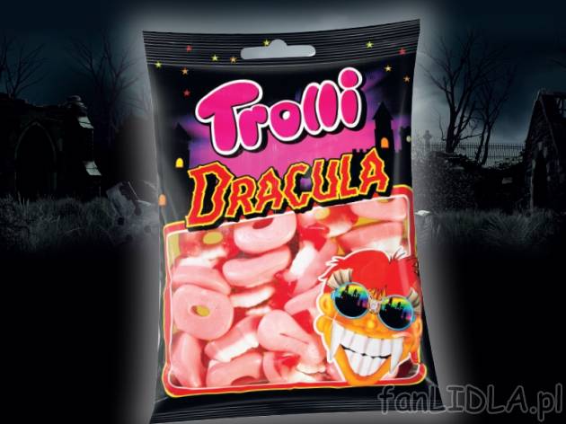 Zęby drakuli lub Żelki oczka - HIT CENOWY , cena 3,99 PLN za 75/200 g, 100g=5,32/2,00 ...