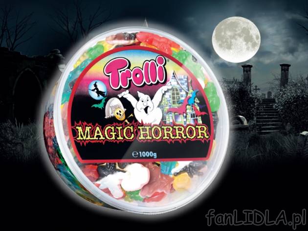 Żelki Halloween , cena 14,99 PLN za 1 kg 
- Pyszne żelki w różnych kształtach ...