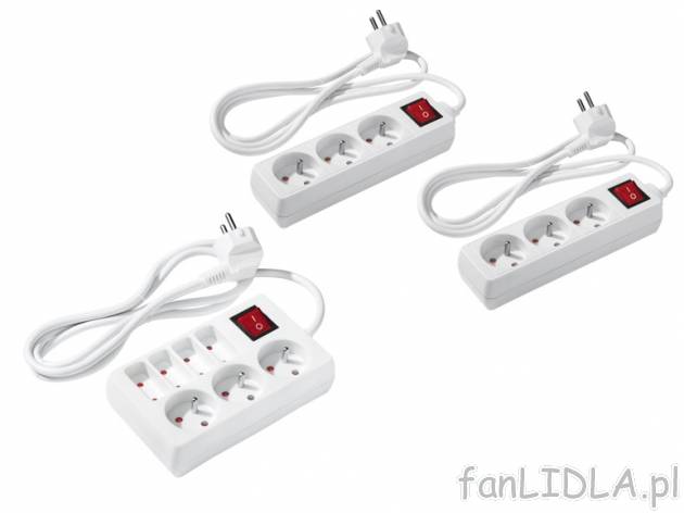 Listwa zasilająca Powerfix, cena 15,99 PLN za 1 opak. 
- do wyboru: 2 listwy z ...