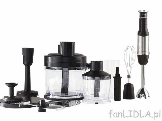 Blender z akcesoriami , cena 199,00 PLN 
- akcesoria przystosowane do mycia w zmywarce
- ...