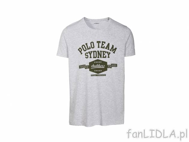 T-shirt , cena 19,99 PLN. Klasyczna koszulka męska z okrągłym dekoltem. 
- rozmiary: ...
