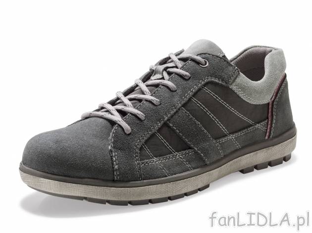 Skórzane buty męskie , cena 75,00 PLN. Wygodne buty dla niego, idealne na różne ...