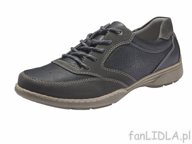 Buty męskie ze skórzaną wkładką , cena 65,00 PLN 
- rozmiary: 41-46 (nie wszystkie ...