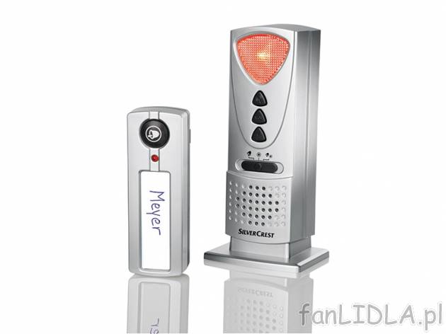 Dzwonek do drzwi sterowany radiowo Silvercrest, cena 29,99 PLN za 1 opak. 
- z 3 ...