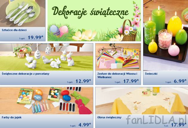 Dekoracje świąteczne Lidl: dekoracje z porcelany, zestaw dekoracji wiosna i Wielkanoc, ...
