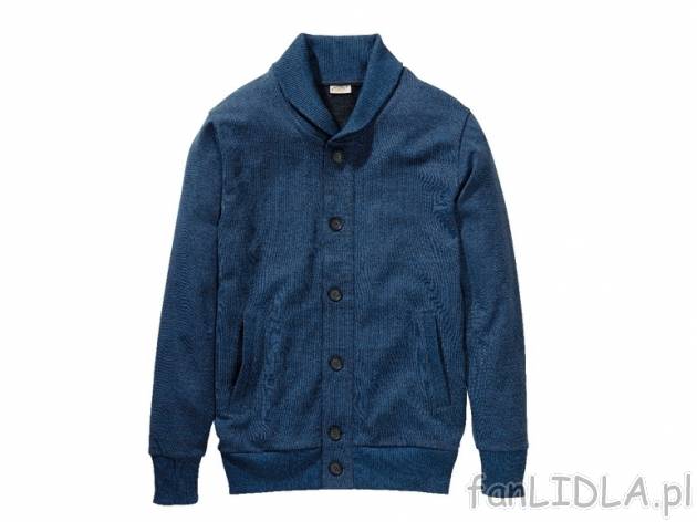 Cardigan Livergy, cena 39,99 PLN za 1 szt. 
- z dzianiny dresowej 
- 2 wzory 
- ...