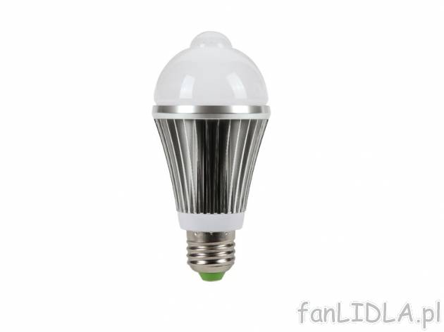Żarówka LED 6W z czujnikiem ruchu , cena 29,99 PLN za 1 szt. 
- czas wyłączenia ...