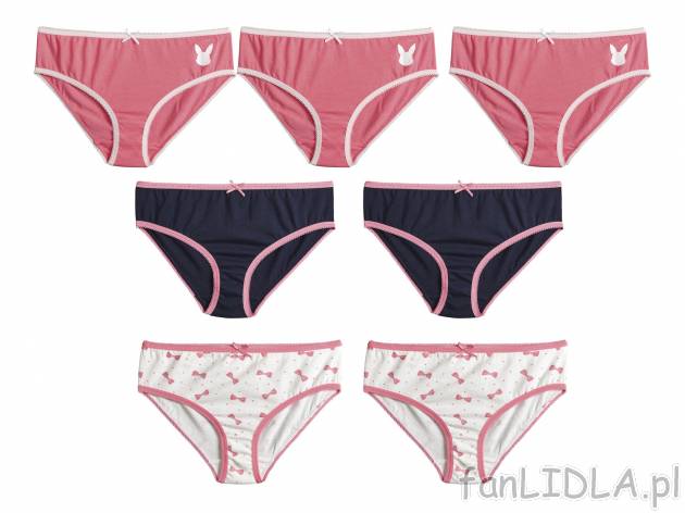 Majtki, 7 par lub majtki typu panty, 4 pary , cena 16,99 PLN 
- rozmiary: 86-116 ...