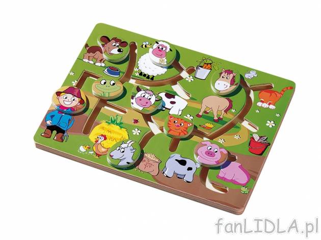 Drewniane puzzle i układanki , cena 19,99 PLN za 1 opak. 
- do wyboru: 7 kreatywnych ...