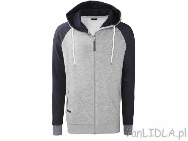 Bluza z kapturem , cena 49,99 PLN. wygodna bluza zapinana na zamek, z kieszeniami ...