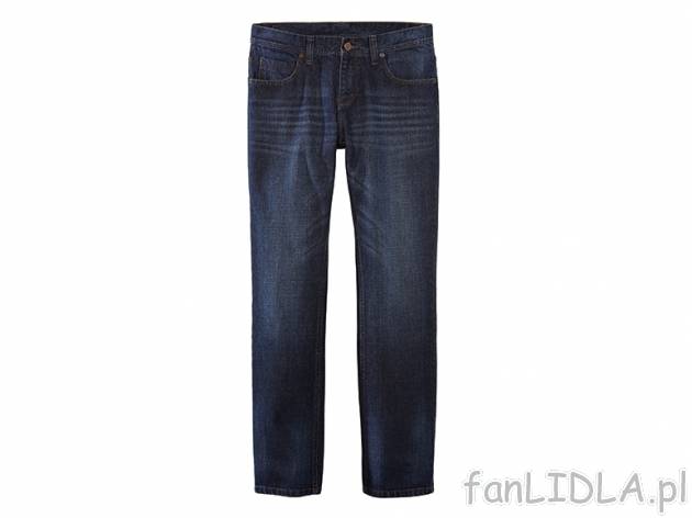 Jeansy Livergy, cena 39,99 PLN za 1 para 
- prosta nogawka 
- 2 wzory 
- materiał: ...