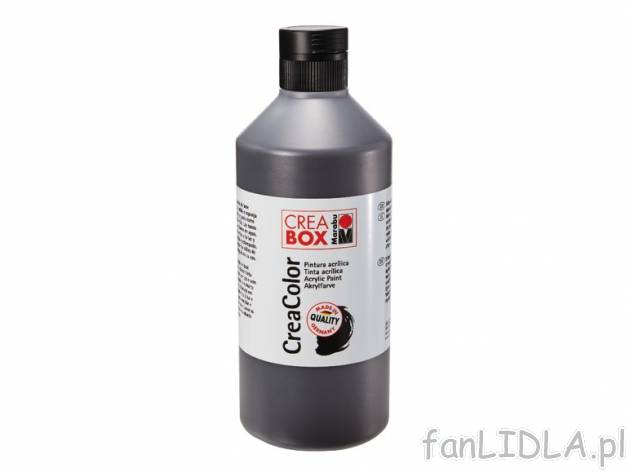 Farby akrylowe , cena 17,99 PLN za 1 opak. 
- 6 kolorów 
- 500 ml- 1 opak.
 1l- ...