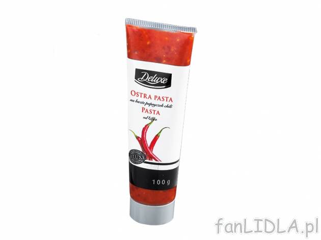 Pasta warzywna lub ziołowa , cena 6,99 PLN za 100 g/1 opak. 
Aromatyczne pasty ...