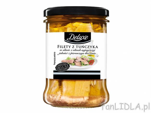 Tuńczyk w oliwie , cena 21,99 PLN za 300 g/1 opak., 1 kg=104,71 wg wagi odcieku ...