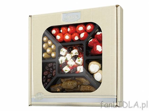 Greckie Antipasti , cena 24,99 PLN za 775 g/1 opak., 1 kg=38,45 wg wagi odcieku ...