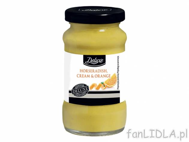 Sosy z dodatkami , cena 3,99 PLN za 135 g/140 ml/1 opak., 100g/ml=2,96/2,85 PLN. ...