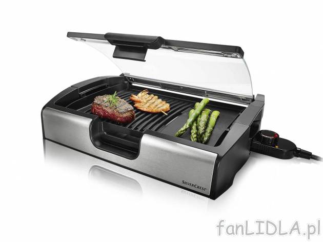 Grill stołowy 1800 W , cena 149,00 PLN 
- szklana pokrywa
- strukturowa oraz ...