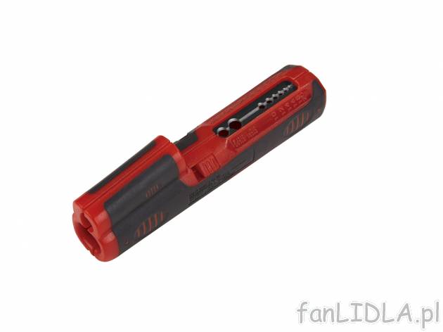 Ściągacz izolacji , cena 24,99 PLN 
do kabli:
- regularnych, o ø 0,5 ~ 6 mm2
- ...