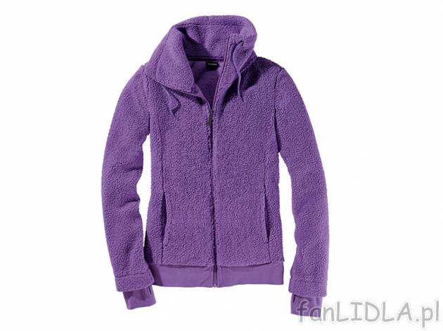 Bluza z pluszu Esmara, cena 39,99 PLN za 1 szt. 
- z otworem na kciuk w rękawie ...