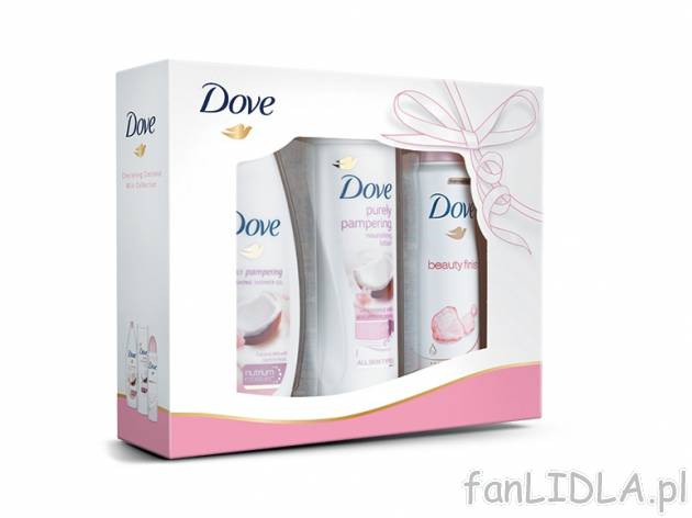 Zestaw Dove Coconut , cena 23,99 PLN za zestaw 
- W zestawie: żel pod prysznic, ...