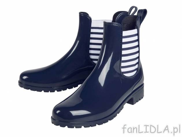 Kalosze damskie idealne na jesień, cena 34,99 PLN. Buty przeciwdeszczowe, które ...