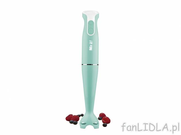 Blender ręczny 350 W , cena 39,99 PLN 
- 3 kolory
- do miksowania i rozdrabniania
- ...
