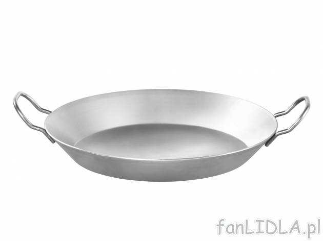 Żelazna patelnia z rączkami 32 cm , cena 34,99 PLN 
- przeznaczona do wszystkich ...