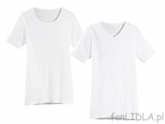T-shirt męski Livergy, cena 15,99 PLN za 1 szt. 
- z delikatnej tkaniny o strukturze ...