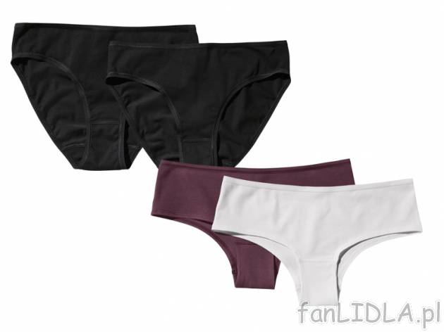 Majtki damskie typu slipy 2 szt. lub typu hipster 2 szt. Jolinesse, cena 14,99 PLN ...