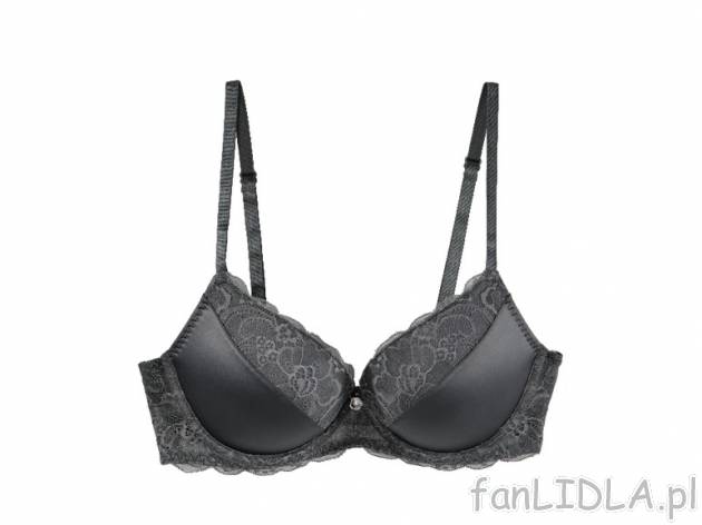 Biustonosz push-up z koronką Jolinesse, cena 24,99 PLN za 1 szt. 
- 3 kolory 
- ...
