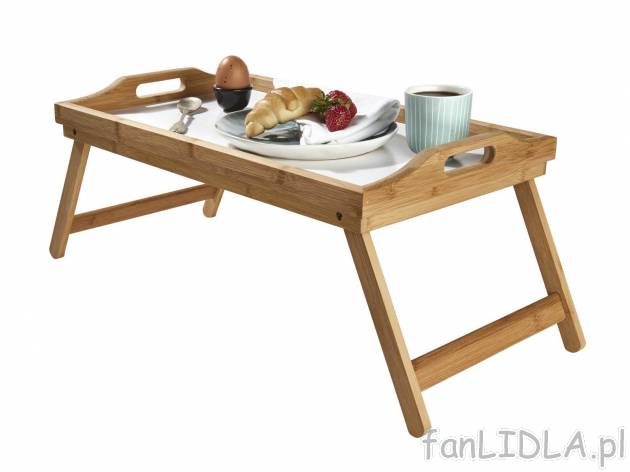 Bambusowy stolik śniadaniowy , cena 34,99 PLN 
- 2 wzory
- możliwość stosowania ...