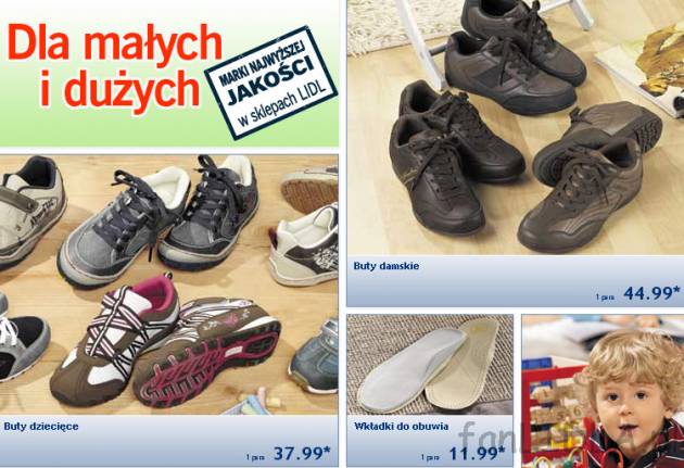 Buty damskie i dziecięce, wkładki do obuwia
- wygodne i modne
- łatwe w pielęgnacji
- ...