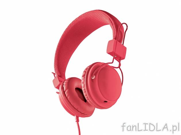 Słuchawki Silvercrest, cena 39,99 PLN za 1 szt. 
- 40 mm membrana PET 
- funkcja ...