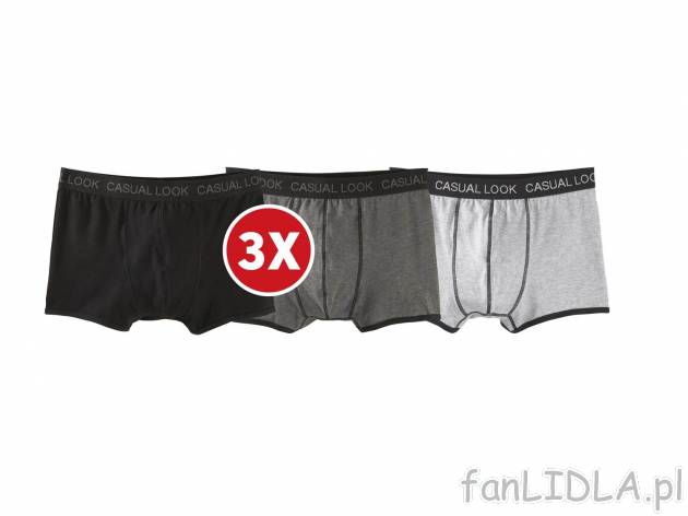 Bokserki, 3 pary , cena 19,99 PLN 
- rozmiary: M-XXL
- 3 zestawy do wyboru
- ...