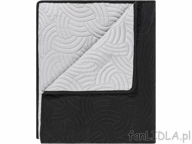 Dwustronna narzuta 210 x 280 cm , cena 59,00 PLN 
- 2 kolory
- eleganckie pikowanie
- ...