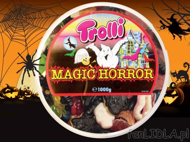 Żelki Halloween , cena 13,99 PLN za 1 kg, 1 opak, PLN. 
- Pyszne żelki w różnych ...