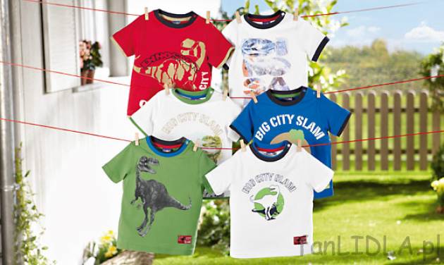 T-shirt chłopięcy, cena za 2 szt.19,99PLN 
- cena za 2 sztuki
- modny t-shirt ...