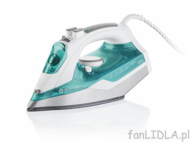 Żelazko SINGER 2200 W , cena 59,90 PLN 
- 2 kolory
- zbiornik na wodę 280 ml
- ...