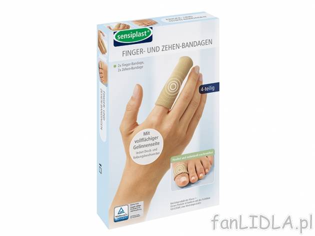 Asortyment opasek Sensiplast, cena 14,99 PLN za 1 opak. 
- z wkładką żelową ...