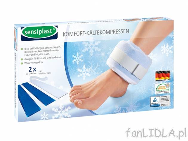 Zestaw kompresów Sensiplast, cena 9,99 PLN za 1 opak. 
- do wyboru: 
- 2 kompresy ...