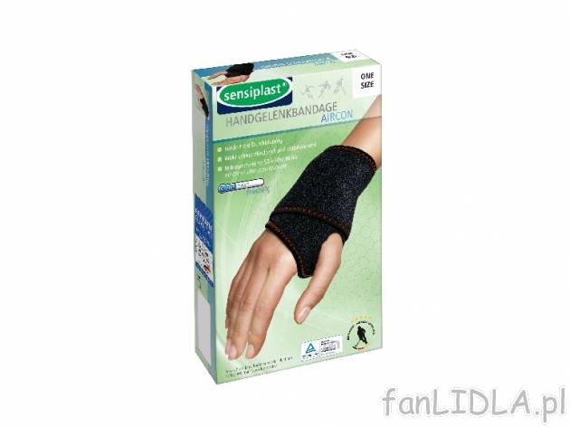 Opaska na nadgarstek Sensiplast, cena 7,99 PLN za 1 opak. 
- opaski Aircon 
- ...