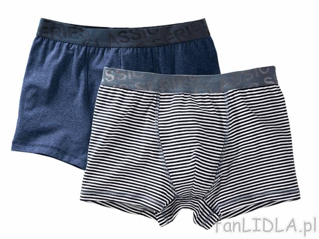 Bokserki 2 szt. Livergy, cena 21,99 PLN za 1 opak. 
- rozmiary:M-XL 
- 3 zestawy ...