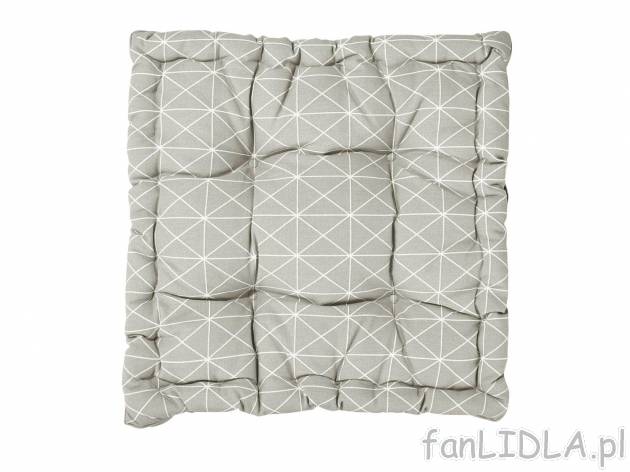 Poduszka dwustronna na krzesło 40 x 40 cm , cena 19,99 PLN 
- 3 wzory
- poszewka: ...