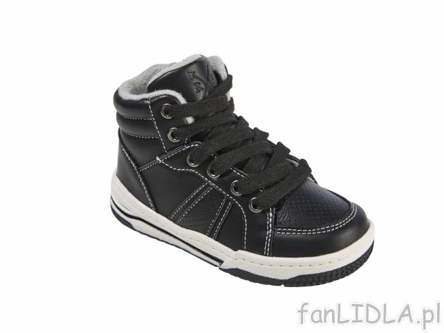 Buty za kostkę, wiązane, cena 44,99 zł za 1 para 
- miękkie wyściełanie brzegu ...
