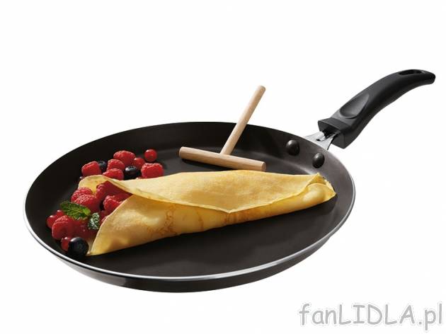 Patelnia 28 cm do naleśników Ernesto, cena 39,99 PLN za 1 szt. 
- z praktycznym ...