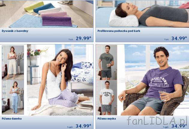 Akcesoria do sypialni z gazetki Lidl