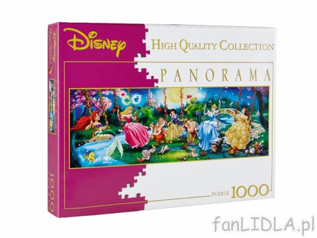 Puzzle panoramiczne 1000 elementów , cena 14,99 PLN za 1 opak. 
- po rozłożeniu: ...