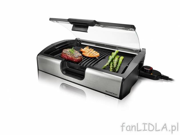 Grill stołowy 1800 W , cena 149,00 PLN 
- szklana pokrywa
- strukturowa oraz ...